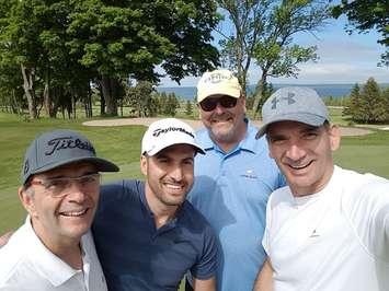 Winners of the 2018 Charity Golf Classic were Michael Todd, Jeff Robins, Wim Kruisselbrink, and Jason Playter. (photo submitted)