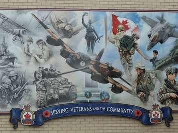Goderich Legion branch 'remembrance mural'.