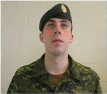 Andrew Fitzgerald in his military attire. His remains were found in the Owen Sound Harbour on the evening of August 18th, local police confirmed.