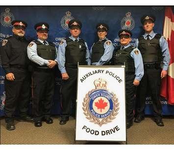 Sgt. Tom Sullivan, Supervisor of the Auxiliary Unit and members of the Owen Sound Police Auxiliary (photo submitted)