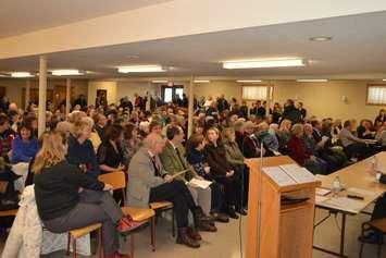 More than 300 supporters of the restorative care unit in Chesley on hand at the Elmwood Community Centre.