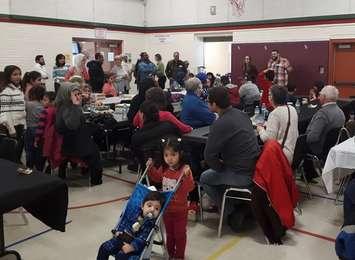 Huron County's Immigration Committee hosted a social event Saturday at the Clinton Public School. (Bob Montgomery photo)