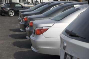 Vehicles ready for sale at a car dealership. © Can Stock Photo / alexeys