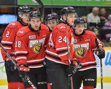 Owen Sound Attack of the Ontario Hockey League. Photo by Terry Wilson / OHL Images.