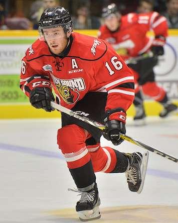 Kevin Hancock of the Owen Sound Attack. Photo by Terry Wilson / OHL Images.