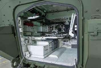 General Dynamics Land Systems is donating life-sustaining equipment seen inside this Light Armoured Vehicle (LAV) ambulance. Photo courtesy of the London Health Sciences Foundation. 