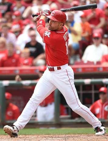 First baseman Joey Votto of the Cincinnati Reds. Photo Courtesy of the Canadian Baseball Hall of Fame.