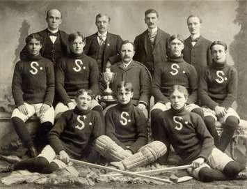 1900 Stratford Hockey Club, Ontario Hockey Association Junior champions. Photo courtesy of The Stratford Perth Museum.