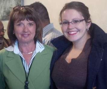 Goderich Physician Recruitment Lead Gwen Devereaux with  Family Practitioner Tamra Steinmann 