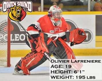 The Owen Sound Attack acquire Olivier Lafreniere from the Ottawa 67's. Photo courtesy of the Owen Sound Attack.