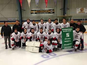 St. George won the Wingham Regional Midget Silver Stick 'C' Division in double overtime over Minto 