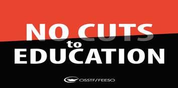 OSSTF no cuts logo. (Provided by the OSSTF)