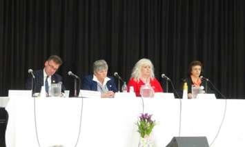 From Left: Bill Walker, Elizabeth Marshall, Francesca Dobbyn, Karen Gventer (Photo by Kirk Scott)  