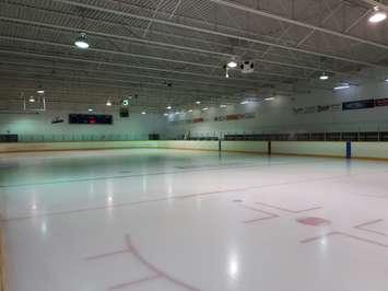 The ice in the Bayfield arena. (Photo by Bob Montgomery)