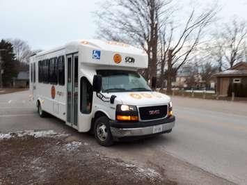 The first stop for Huron Shores and Area Transit. (Photo by Bob Montgomery)