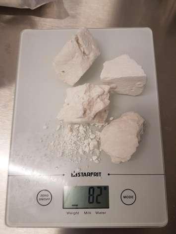A large quantity of cocaine seized by Huron County OPP as a result of a drug trafficking investigation. September 19th, 2020 (Provided by Huron County OPP)