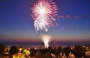 Bruce Power Beach Party fireworks 2016. (photo submitted)