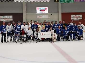 The 2018 edition of the Hometowh Heroes Raise A Little Health Charity Hockey Game. (Photo by Steve Sabourin)