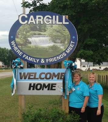 Cargill Homecoming 2014 co-chairs Steph Fortney and Michelle Wilhelm 
(photo courtesy of Cargill Homecoming 2014)