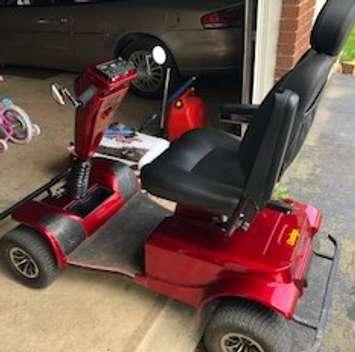 A stolen mobility scooter from a Port Albert home. (Image provided by the OPP)