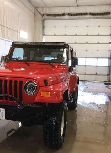 Picture of stolen jeep