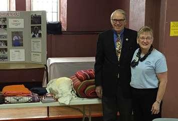 SCAW Chair Dave Dryden, with Kathy Watt of Listowel Trinity United Church.
Photo by Ryan Drury