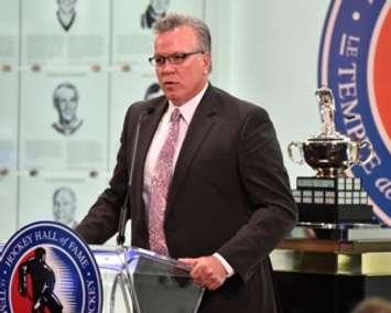 Ryan McGill at the Hockey Hall of Fame in 2017. (Photo courtesy of CHL Images/Aaron Bell)