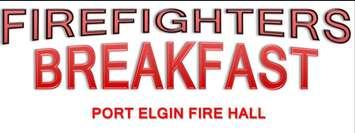 Logo for the upcoming Saugeen Shores Firefighter's Breakfast in Port Elgin. (Provided by the Saugeen Shores Fire Department)