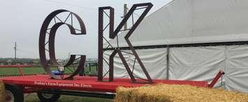 CK sign at the International Plowing Match site in Chatham-Kent. September 18, 2018. (Photo by Angelica Haggert)