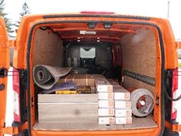 Vanload of fraudulently purchased building materials (image courtesy of the Owen Sound Police Service)