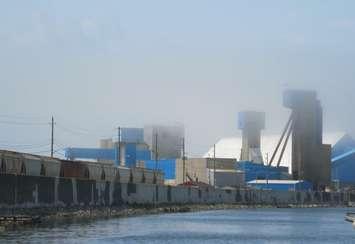 Goderich salt mine and train. (BlackburnNews.com file photo)