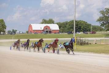 Rookie trotters race at Clinton Raceway on July 25, 2022.
(Photo by Arch Angel Studios and submitted by Clinton Raceway)