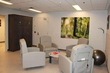 The new mental health crisis room at the Owen Sound Hospital, adjacent to the emergency department. (Photo submitted by Nicole Schmidt, Communications Coordinator, Grey Bruce Health Services)