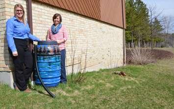 Ausable Bayfield Conservation Authority hosts a rainbarrel and rain garden workshop in Exeter. (photo by Bob Montgomery)
