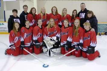 The Exeter-Seaforth ringuette team is representing Ontario at the Eastern Canadian Championships. (Submitted Photo)  