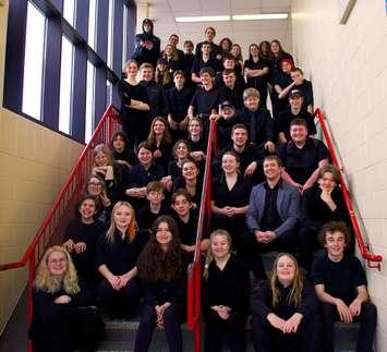 The CHSS Music Department at Musicfest at Saunders Secondary School in London. Photo from CHSS