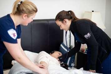 Lambton College students in the PSW and BScN programs. (Photo by Lambton College)
