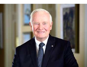 His Excellency the Right Honourable David Johnston, C.C., C.M.M., C.O.M., C.D., Governor General and Commander-in-Chief of Canada (Photo by: Sgt Ronald Duchesne, Rideau Hall
© Her Majesty The Queen in Right of Canada represented by the Office of the Secretary to the Governor General)