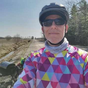 Jurjen Weerman is biking across Canada and raising money for hospitals in Wingham and London. (Photo courtesy of Strava)