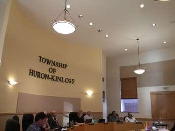Inside Municipality of Huron-Kinloss Council Chambers, May 2016 (Photo by Craig Power © 2016).