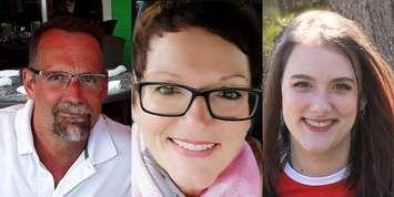 Photos of Walter Yetman, Donna Yetman, and Stephanie Roloson from T.A. Brown Funeral Home. 