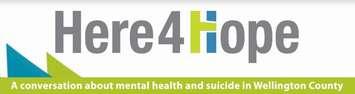 The Here4Hope event logo (Provided by Andrea Ravensdale, Communications Manager, Wellington County)