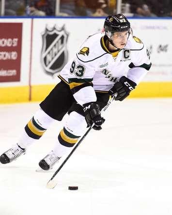 Mitchell Marner of the London Knights. Photo by Aaron Bell/OHL Images