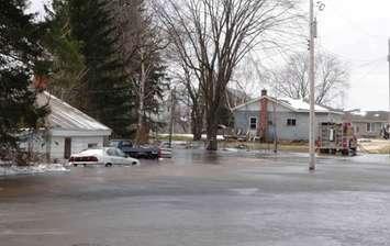 Flooding in Williamsford April 1st, 2016. (photo by Kirk Scott)