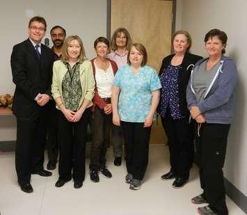 Bruce-Grey Owen Sound MPP Bill Walker (far left) with members of the Owen Sound Family Health Team.
(Photo submitted)