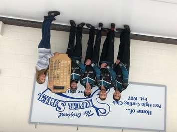 The winning rink at Port Elgin Super Spiel XXXVIII, the Mark Kean rink out of Woodstock. (Submitted photo)