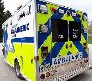 Huron County ambulance. (Photo by Bob Montgomery)