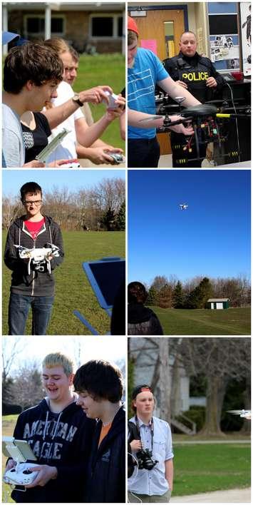 CHSS students fly drones 