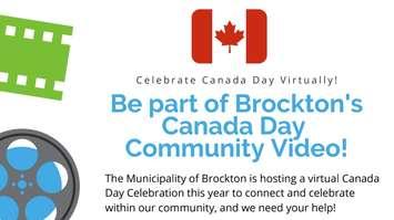 Poster for the Brockton virtual Canada Day video project. (Submitted by Fiona Hamilton, Clerk, Municipality of Brockton)