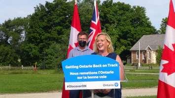 Minister of Heritage, Sport, Tourism and Culture Lisa MacLeod in Owen Sound on August 13, 2020. (Photo by Kirk Scott)